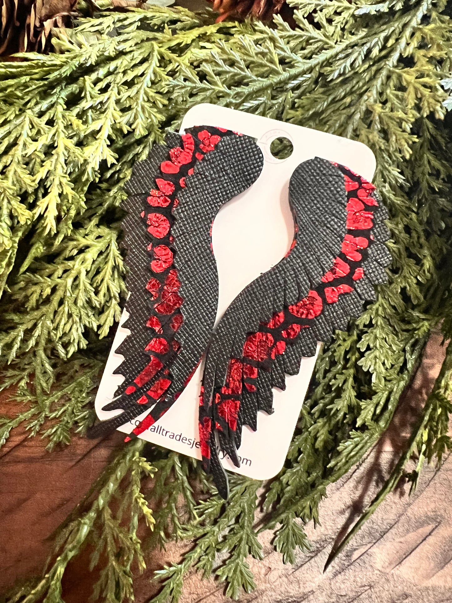 Angel Wings - Black & Red