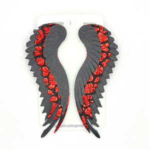 Angel Wings - Black & Red